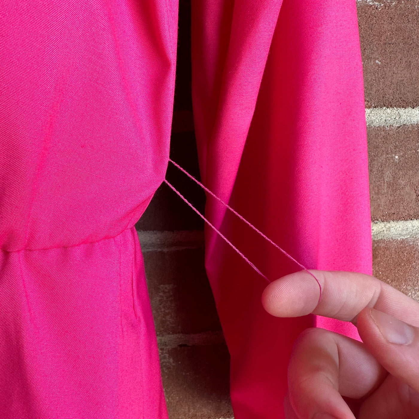 80s Hot Pink “Willi of California, Made in USA” Shirt Dress