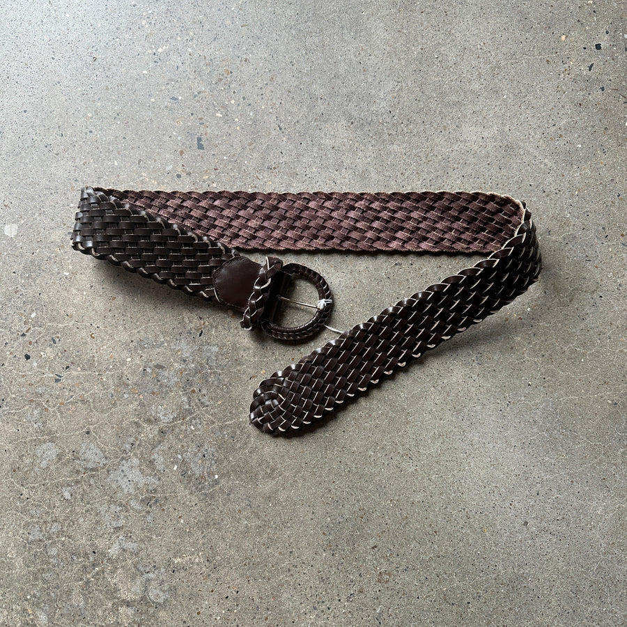 90s Braided Leather Belt