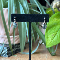 Abalone Sterling Silver Teardrop Earrings