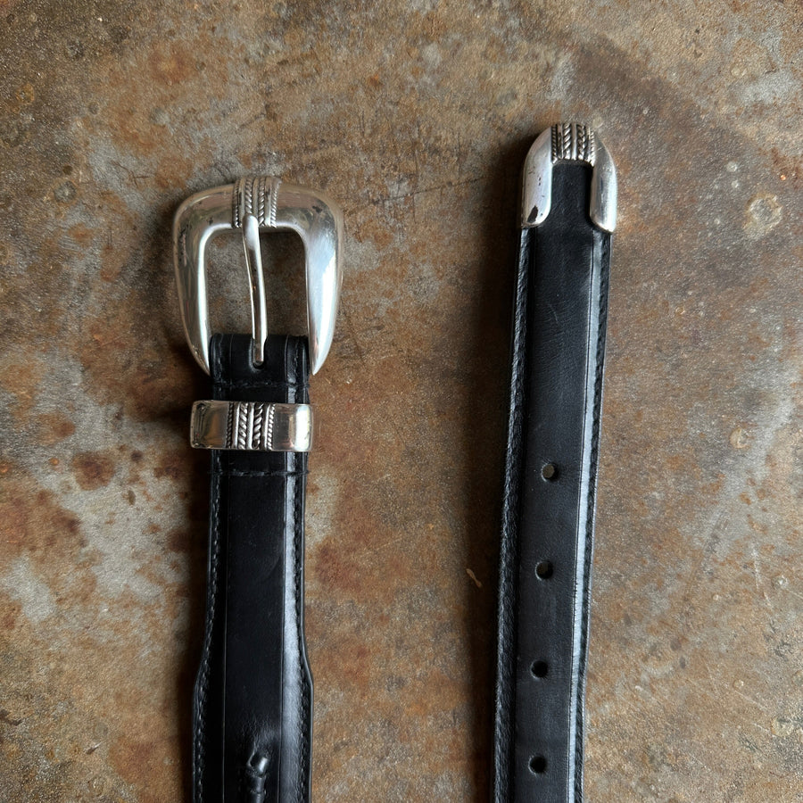 Black Genuine Leather Belt