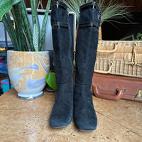 Black Suede Leather “Tory Burch” Boots