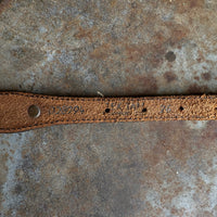 Black Vintage Tex Tan Cowhide Belt