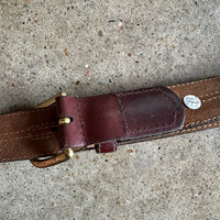 Brown Vintage Harness Leather Belt