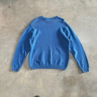 Chaps blue crew neck sweater
