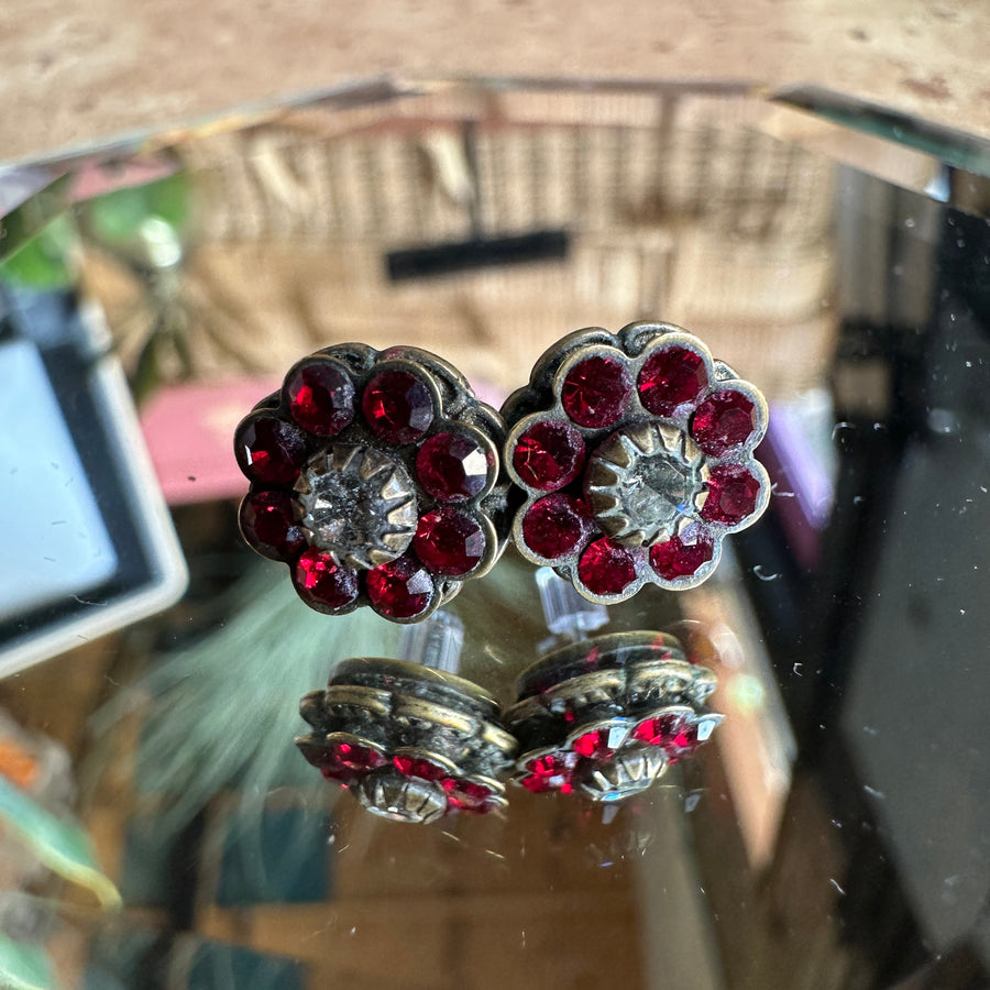 Kenny Ma Swarovski Flower Studs