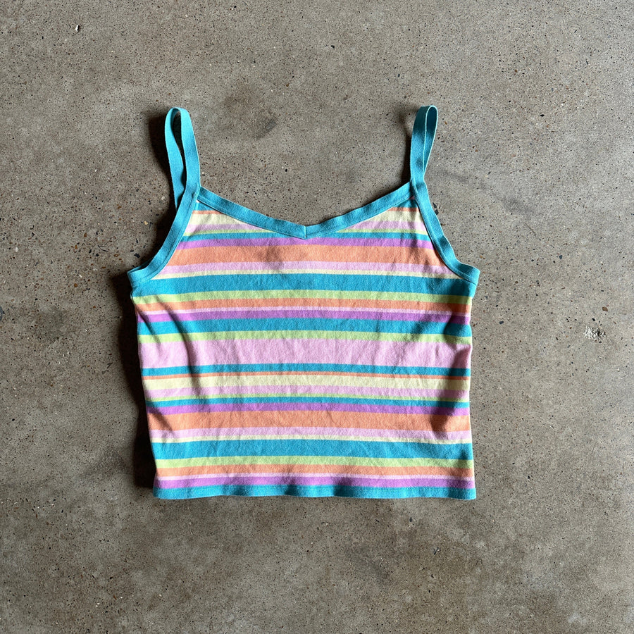 Pastel striped tank top