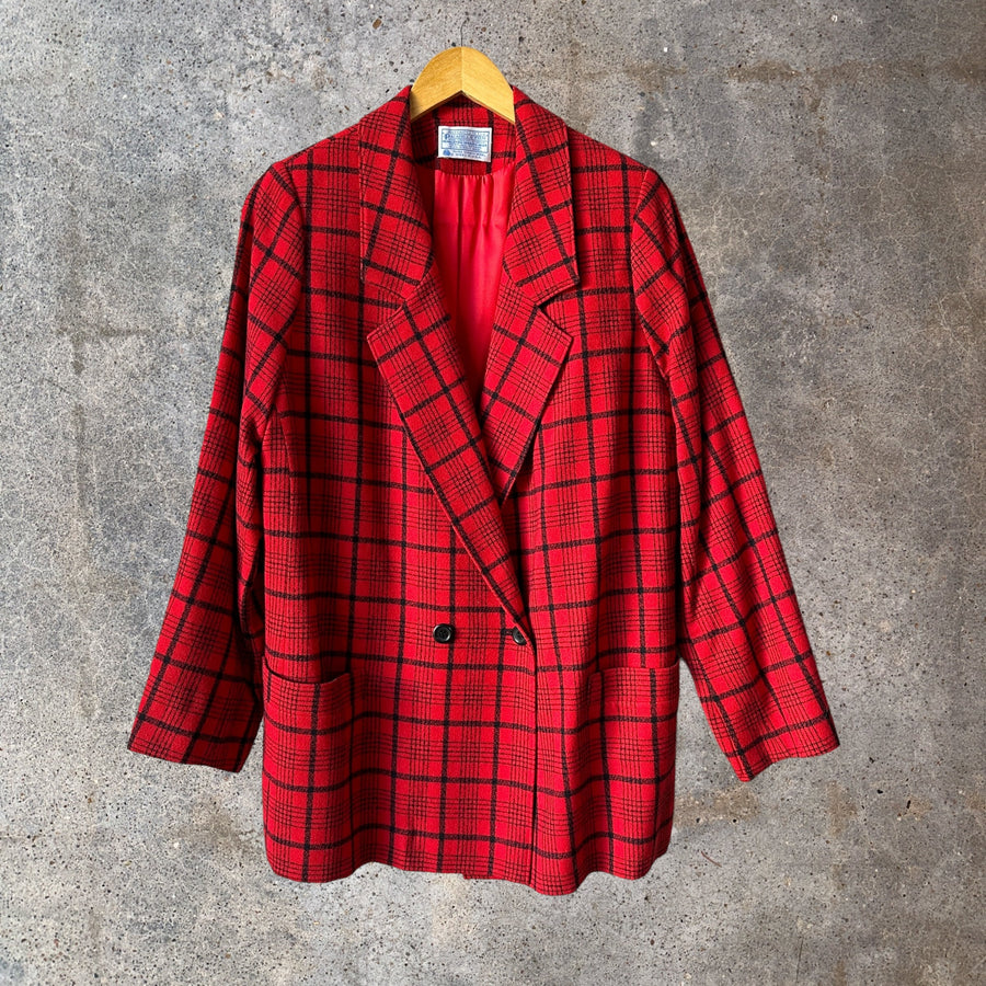 Pendleton Plaid Blazer