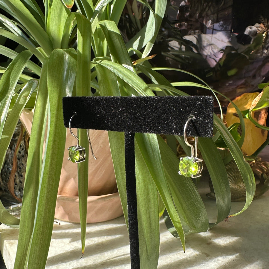 Peridot & Sterling Silver Earrings