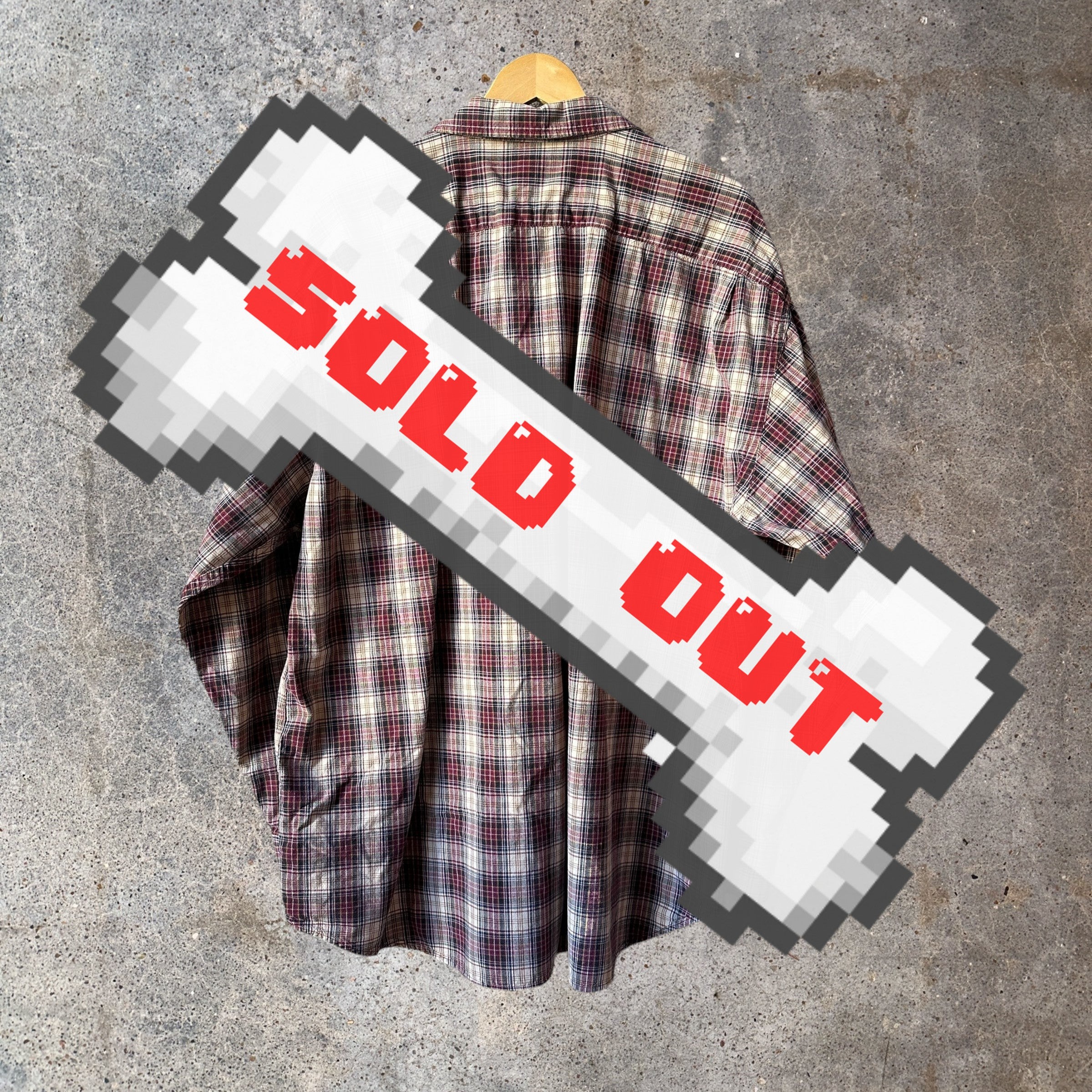 VTG Gap plaid button down with double pockets