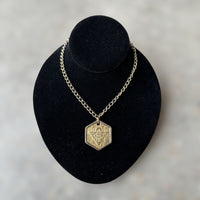 Vintage YUGIOH Kaiba Pendant Necklace Gold-tone Chain