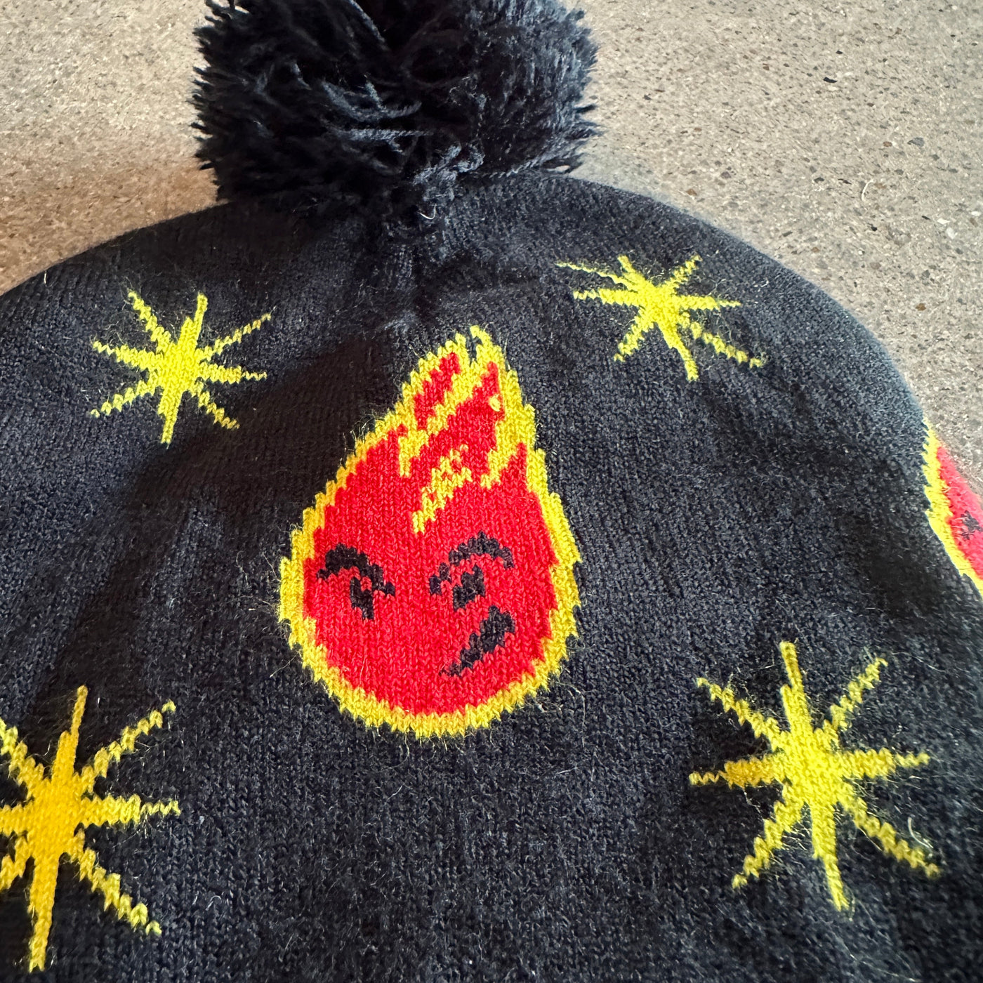 cheetos flamin hot knit beanie!