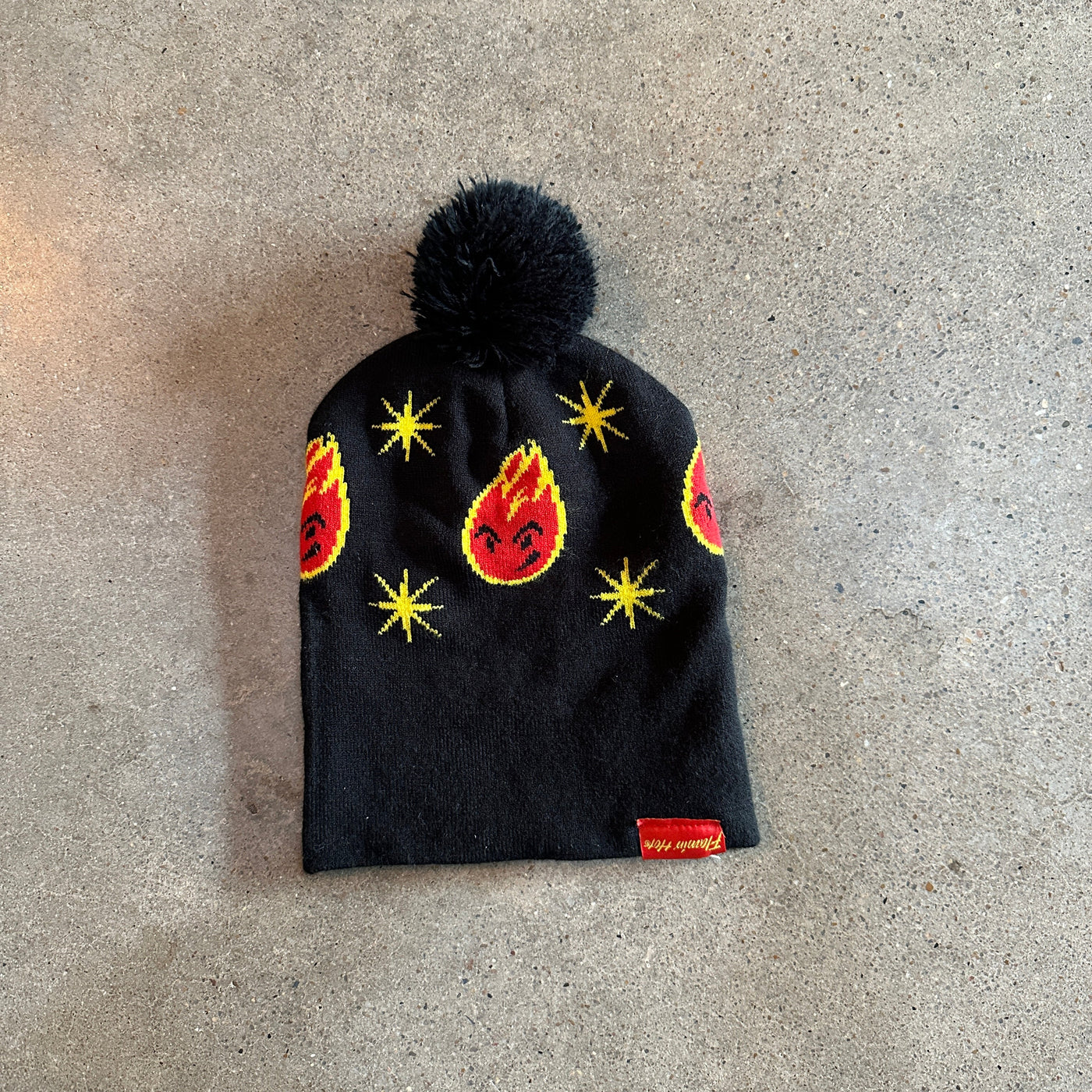 cheetos flamin hot knit beanie!