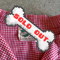 red gingham pearl-snap western shirt