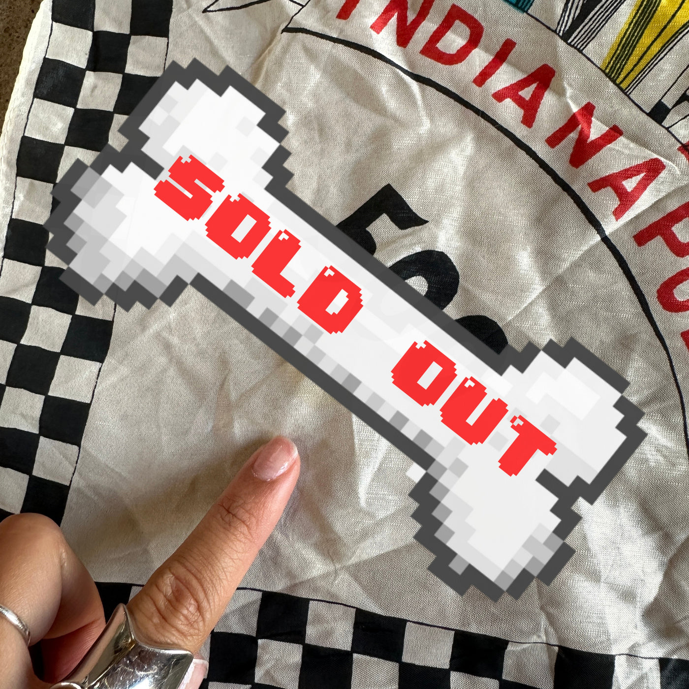 vintage indy 500 racing scarf